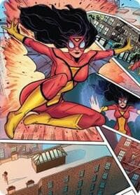 Spider-Woman, Stunning Savior Art Card - Art Series: Marvel's Spider-Man - Magic: The Gathering card