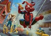 Spider-Ham, Peter Porker Art Card (Gold-Stamped Signature) - Art Series: Marvel's Spider-Man - Magic: The Gathering card