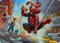 Spider-Ham, Peter Porker Art Card - Art Series: Marvel's Spider-Man - Magic: The Gathering card