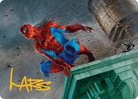 Spiders-Man, Heroic Horde Art Card (Gold-Stamped Signature) - Art Series: Marvel's Spider-Man - Magic: The Gathering card