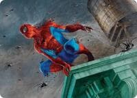 Spiders-Man, Heroic Horde Art Card - Art Series: Marvel's Spider-Man - Magic: The Gathering card