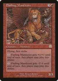 Flailing Manticore - Mercadian Masques - Magic: The Gathering card
