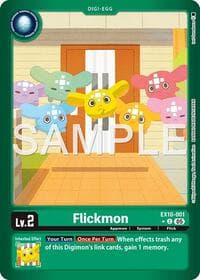Flickmon (Limited Foil) - Sinister Order - Digimon Card Game card