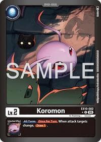 Koromon (Limited Foil) - Sinister Order - Digimon Card Game card