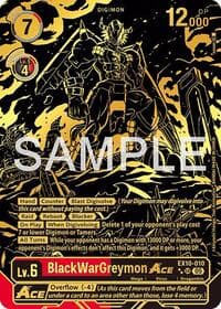 BlackWarGreymon ACE (Rare Pull) - Sinister Order - Digimon Card Game card