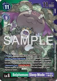 Belphemon: Sleep Mode (Limited Foil) - Sinister Order - Digimon Card Game card