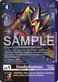 DeadlyAxemon (Limited Foil) - Sinister Order - Digimon Card Game card