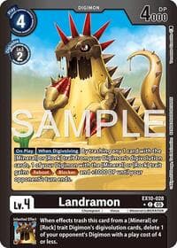 Landramon (Limited Foil) - Sinister Order - Digimon Card Game card