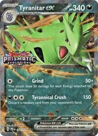 Tyranitar ex (Prismatic Evolutions Stamp) - Miscellaneous Cards & Products - Pokemon card