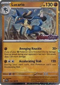 Lucario (Scarlet & Violet Stamp) - Miscellaneous Cards & Products - Pokemon card