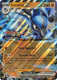 Lucario ex (Prismatic Evolutions Stamp) - Miscellaneous Cards & Products - Pokemon card