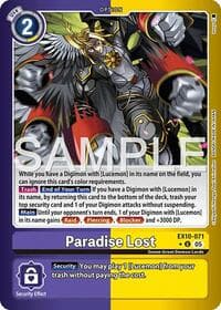 Paradise Lost (Limited Foil) - Sinister Order - Digimon Card Game card