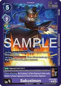 Sakusimon (Limited Foil) - Sinister Order - Digimon Card Game card