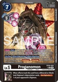 Proganomon (Limited Foil) - Sinister Order - Digimon Card Game card