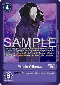 Yukio Oikawa (Limited Foil) - Sinister Order - Digimon Card Game card