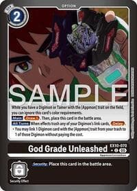 God Grade Unleashed (Limited Foil) - Sinister Order - Digimon Card Game card