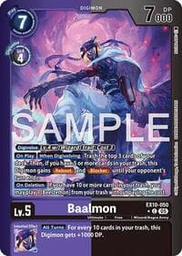 Baalmon (Limited Foil) - Sinister Order - Digimon Card Game card