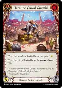 Turn the Crowd Grateful (Red) - Super Slam - Flesh and Blood TCG card