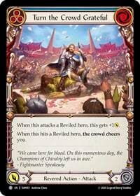 Turn the Crowd Grateful (Blue) - Super Slam - Flesh and Blood TCG card