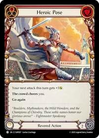 Heroic Pose (Red) - Super Slam - Flesh and Blood TCG card