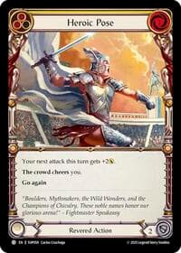 Heroic Pose (Yellow) - Super Slam - Flesh and Blood TCG card
