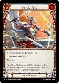 Heroic Pose (Blue) - Super Slam - Flesh and Blood TCG card