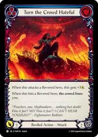 Turn the Crowd Hateful (Blue) - Super Slam - Flesh and Blood TCG card