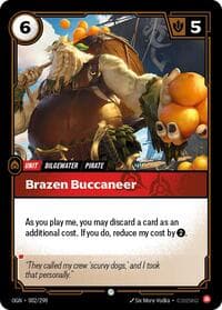 Brazen Buccaneer - Origins - Riftbound: League of Legends Trading Card Game card