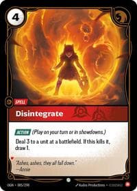 Disintegrate - Origins - Riftbound: League of Legends Trading Card Game card