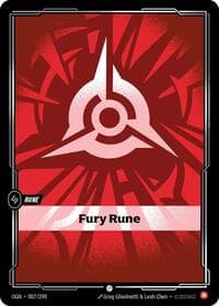 Fury Rune - Origins - Riftbound: League of Legends Trading Card Game card
