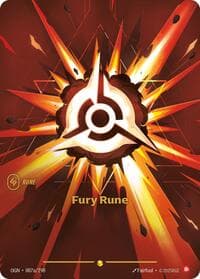 Fury Rune (Alternate Art) - Origins - Riftbound: League of Legends Trading Card Game card