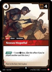 Noxus Hopeful - Origins - Riftbound: League of Legends Trading Card Game card