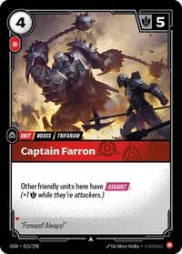Captain Farron - Origins - Riftbound: League of Legends Trading Card Game card