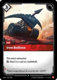 Iron Ballista - Origins - Riftbound: League of Legends Trading Card Game card