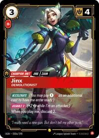 Jinx, Demolitionist (Alternate Art) - Origins - Riftbound: League of Legends Trading Card Game card