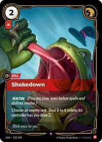 Shakedown - Origins - Riftbound: League of Legends Trading Card Game card
