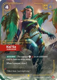Kai'Sa, Survivor (Alternate Art) - Origins - Riftbound: League of Legends Trading Card Game card
