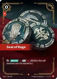 Seal of Rage - Origins - Riftbound: League of Legends Trading Card Game card