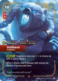 Volibear, Furious - Origins - Riftbound: League of Legends Trading Card Game card