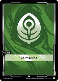 Calm Rune - Origins - Riftbound: League of Legends Trading Card Game card