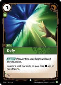 Defy - Origins - Riftbound: League of Legends Trading Card Game card