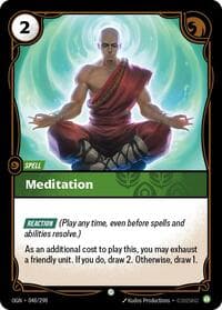 Meditation - Origins - Riftbound: League of Legends Trading Card Game card