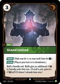 Stand United - Origins - Riftbound: League of Legends Trading Card Game card