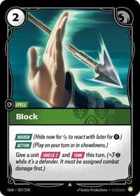 Block - Origins - Riftbound: League of Legends Trading Card Game card