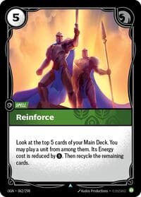Reinforce - Origins - Riftbound: League of Legends Trading Card Game card