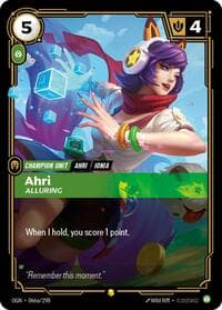 Ahri, Alluring (Alternate Art) - Origins - Riftbound: League of Legends Trading Card Game card