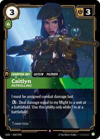 Caitlyn, Patrolling - Origins - Riftbound: League of Legends Trading Card Game card
