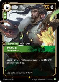 Yasuo, Remorseful (Alternate Art) - Origins - Riftbound: League of Legends Trading Card Game card
