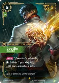 Lee Sin, Ascetic (Alternate Art) - Origins - Riftbound: League of Legends Trading Card Game card