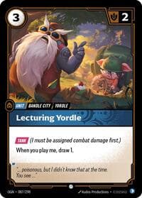 Lecturing Yordle - Origins - Riftbound: League of Legends Trading Card Game card